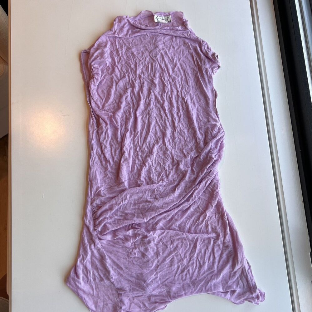 Free People Intimates Purple Mesh Top Size Small
